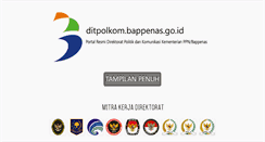 Desktop Screenshot of ditpolkom.bappenas.go.id